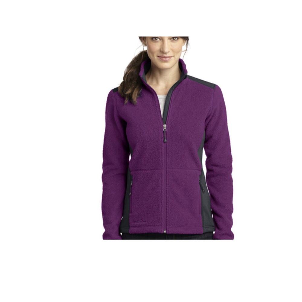 Eddie Bauer Jacket Womens Medium Gorpcore Outdoors Cozy Sherpa Fleece Full Zip